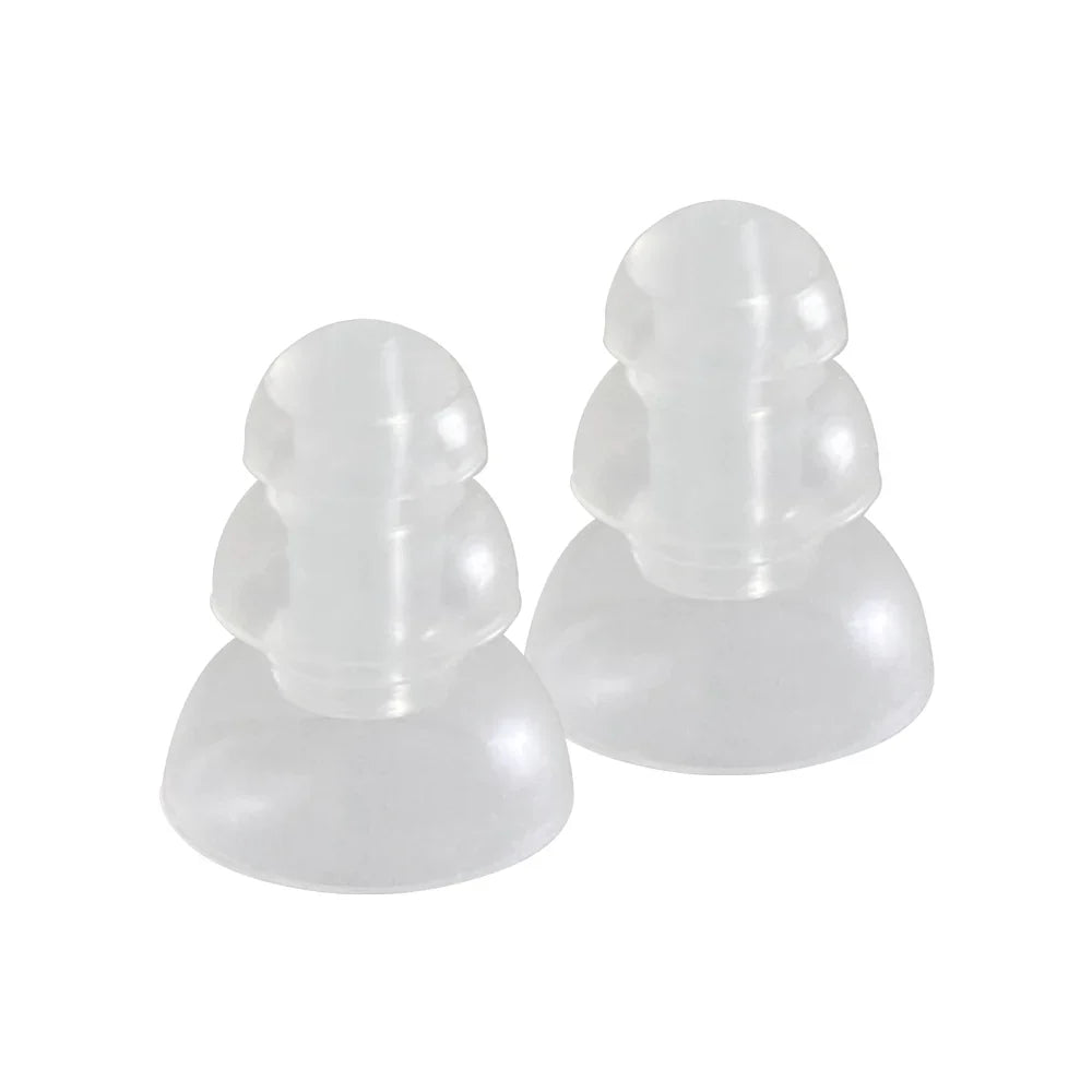 Etymotic ER38-15SM 3-Flanged Frost Eartips For Long Stems - 5 Pairs