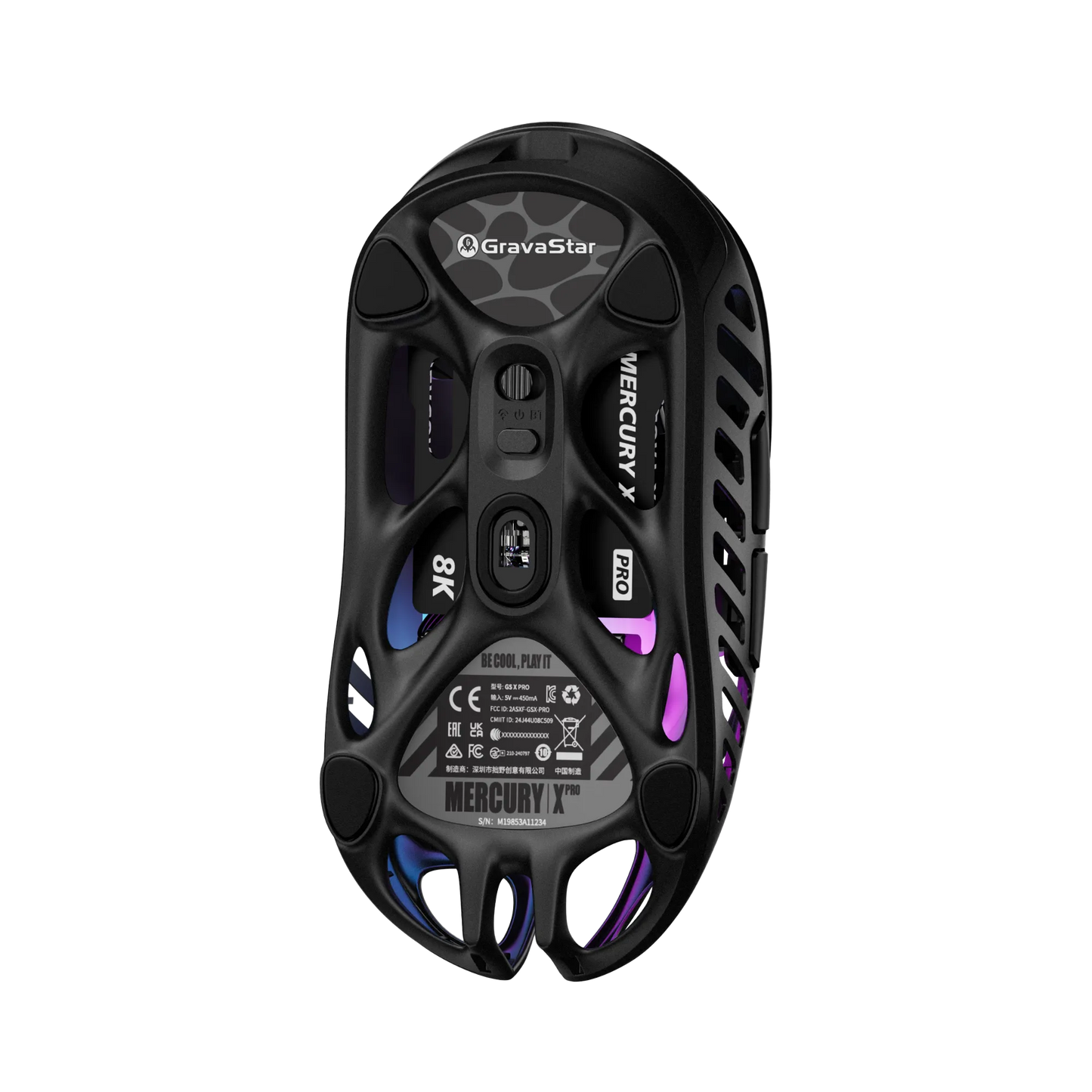 GravaStar Mercury X Pro - 8K Wireless Gaming Mouse with 8K Wireless Dongle