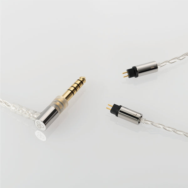 Final C106 Silver 2-Pin Cable with 4.4mm Angled Plug - 1.2m