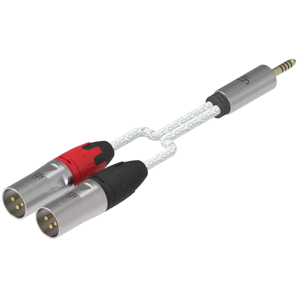 iFi Audio Cable Series - 4.4mm to Dual XLR Interconnect Cable - Premium Edition - 1m