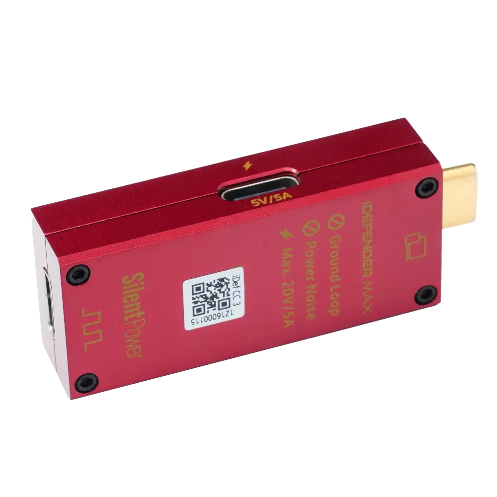 SilentPower iDefender Max - USB-C Ground Loop Breaker and USB Power Injector