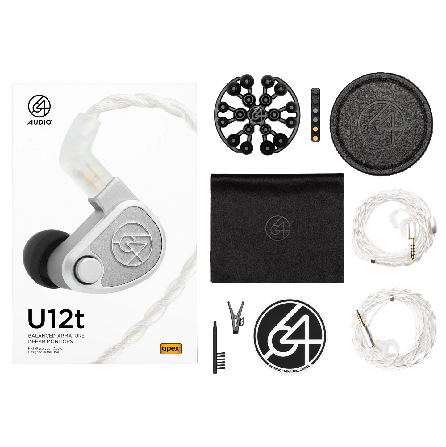 64 Audio U12t - Twelve Drivers Universal IEM Earphones