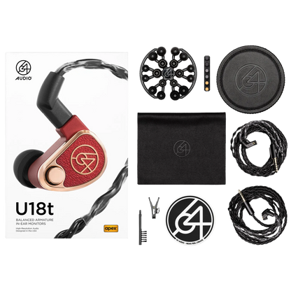 64 Audio U18t - 18 Drivers Universal IEM Earphones