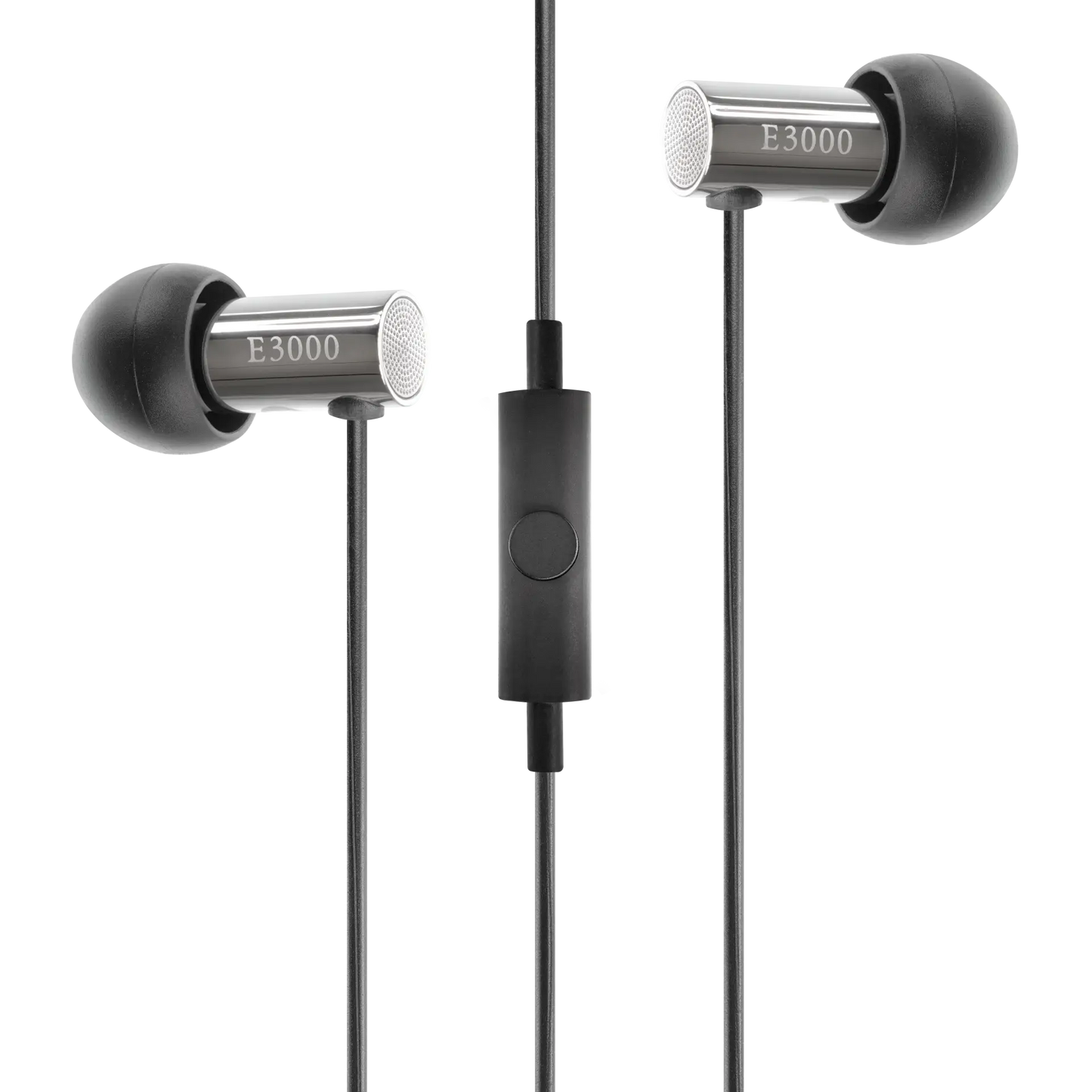 Final E3000C - In Ear Isolating Earphones with Smartphone Controls & Mic - Stainless Steel