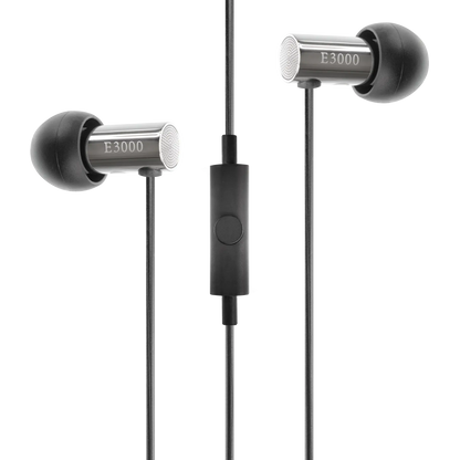 Final E3000C - In Ear Isolating Earphones with Smartphone Controls & Mic - Stainless Steel