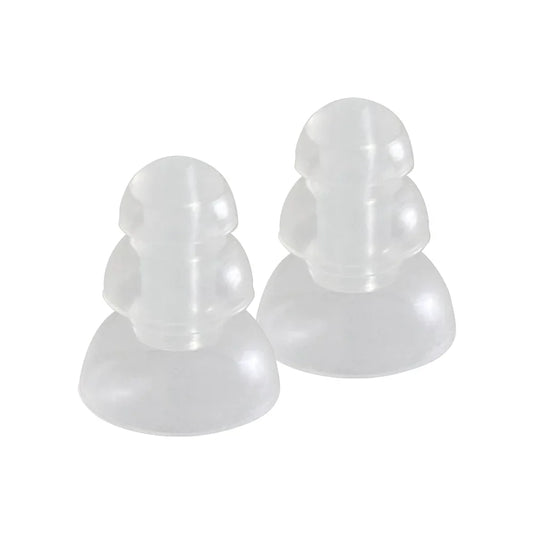Etymotic ER38-15SM 3-Flanged Frost Eartips For Long Stems - 5 Pairs