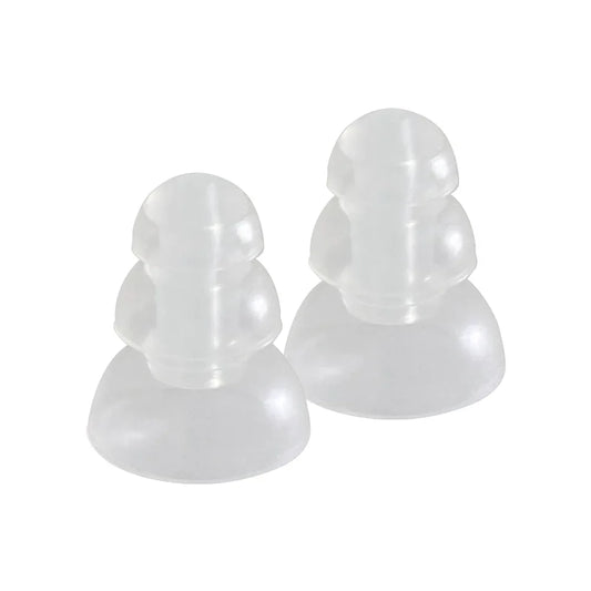 Etymotic ER38-18CLL Clear 3 Flanged Eartips - Long Stem - Large - 5 pair