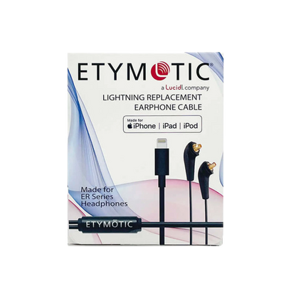 Etymotic ER-Series MMCX to Apple Lightning Earphone Cable with iPhone Controls & Mic