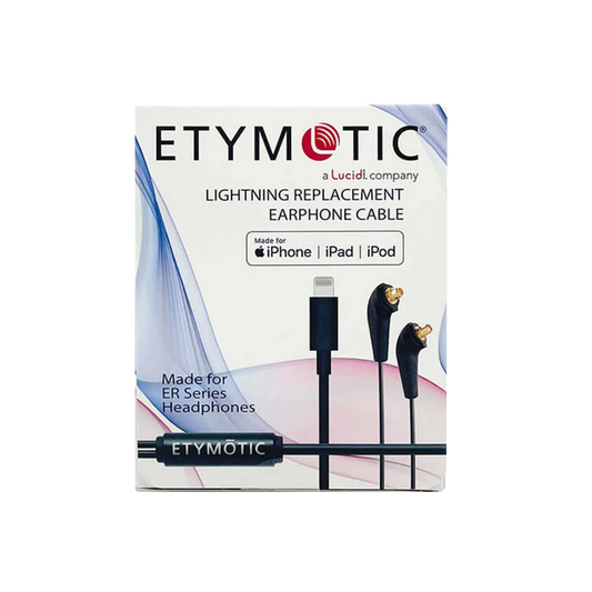 Etymotic ER-Series MMCX to Apple Lightning Earphone Cable with iPhone Controls & Mic