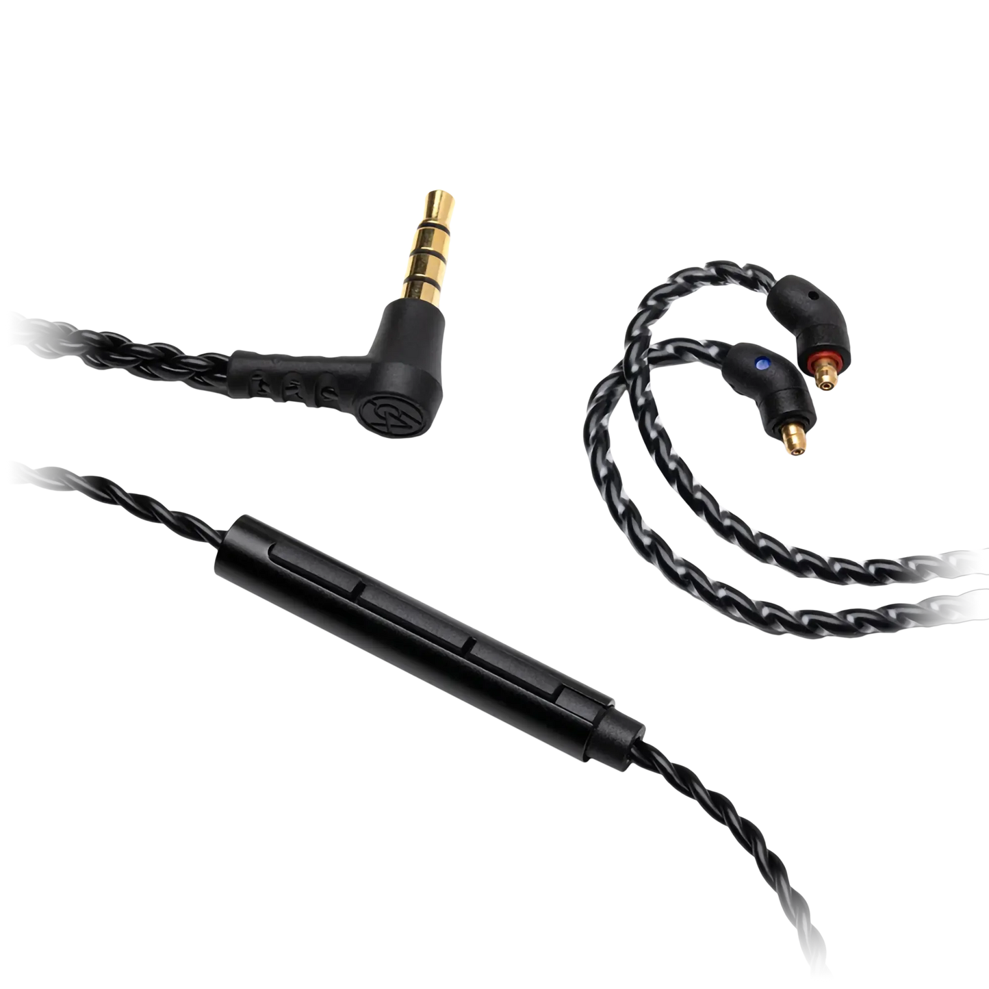 64 Audio IPX Professional IEM Earphone Cable with Mic 48" - Black