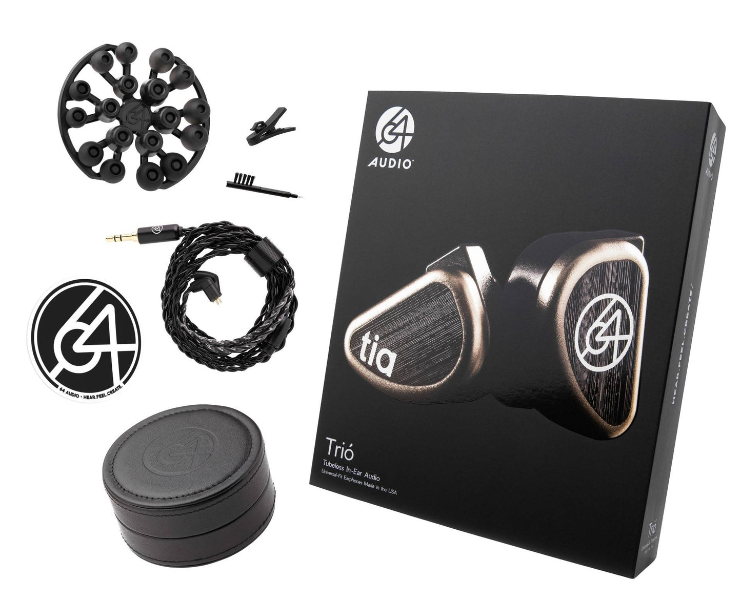 64 Audio tia Trió - Triple Drivers Universal IEM Earphones