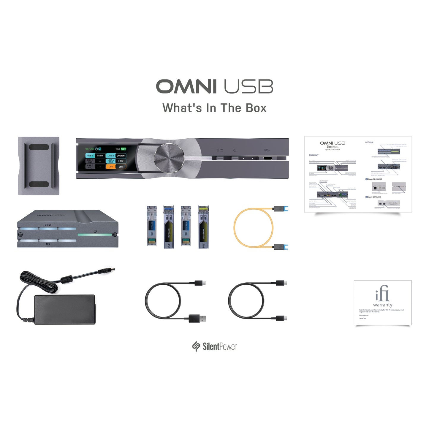SilentPower OMNI USB - Battery Powered Optically Isolated USB Hub