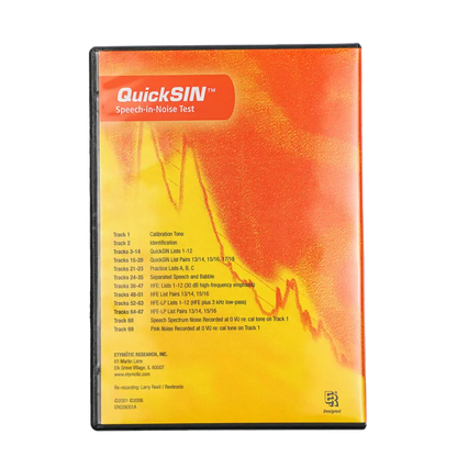 Etymotic QuickSIN Speech-in-Noise Test CD