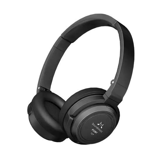 SoundMAGIC P23BT - Portable Wireless Bluetooth Headphones - Black