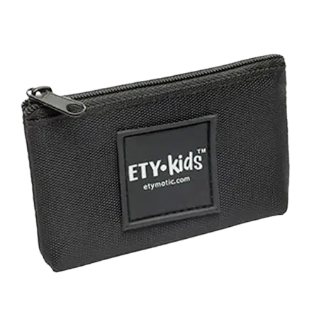 Etymotic ER38-65EK Black Earphone Storage Pouch with ETY-Kids Logo