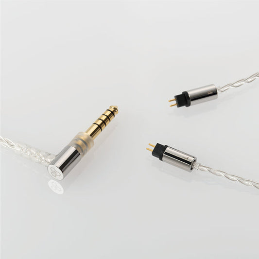 Final C106 Silver 2-Pin Cable with 4.4mm Angled Plug - 1.2m