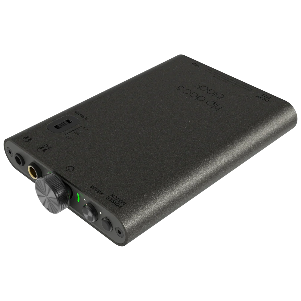 iFi Audio hip-dac 3 Black - Portable Hi-Res Headphone Amplifier & USB-C DAC - Limited Edition