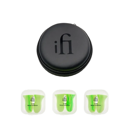 iFi Audio Ear Plugs & iPouch - Universal-Fit Hearing Protection - 3 Pairs