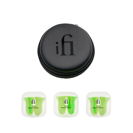 iFi Audio Ear Plugs & iPouch - Universal-Fit Hearing Protection - 3 Pairs